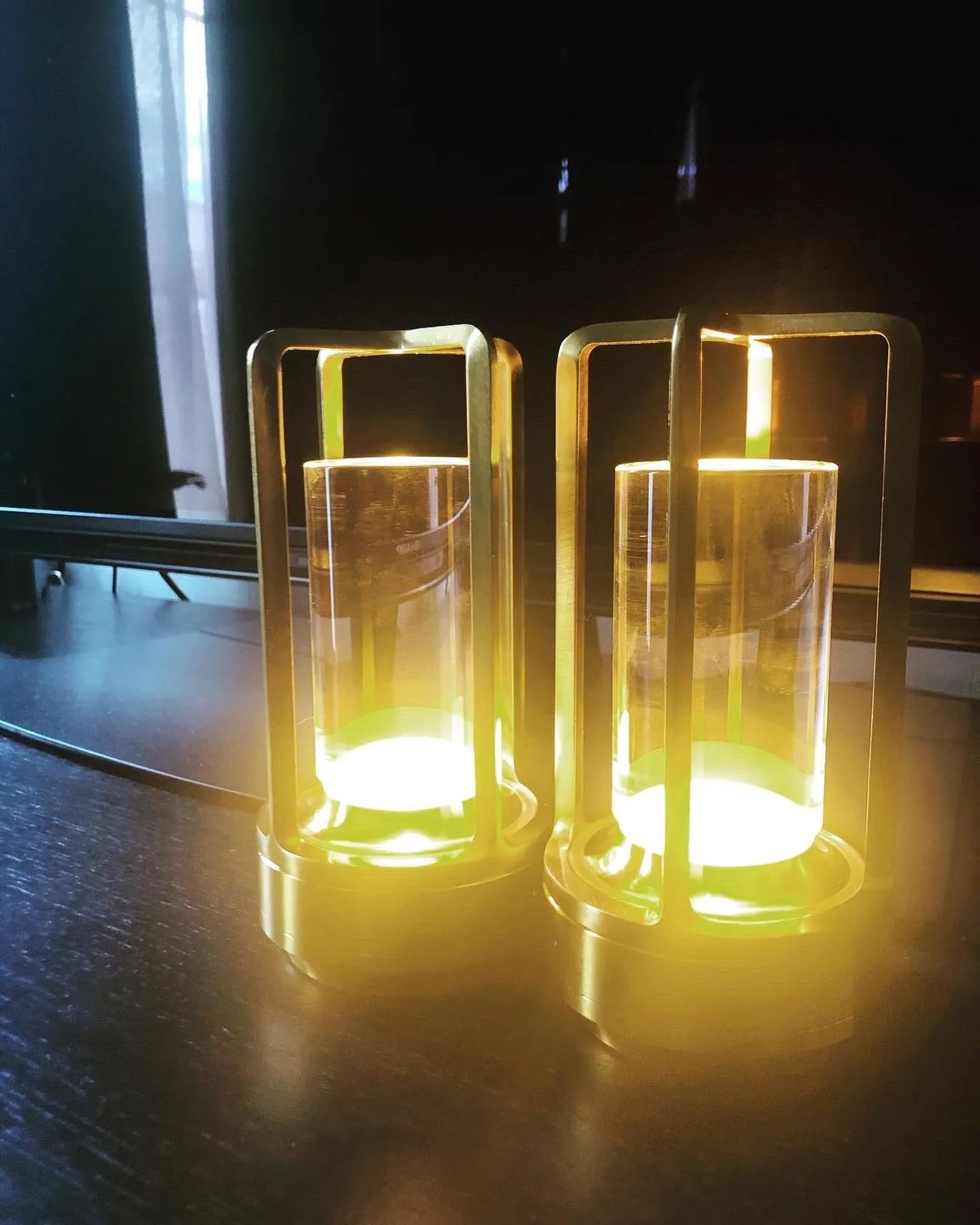 Customer photo review of Lantern Table Lamp