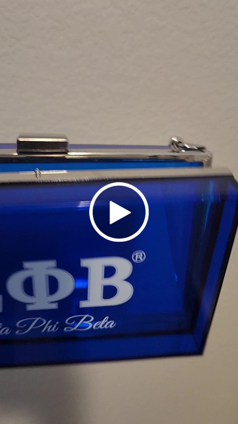 Customer video review of Zeta Phi Beta Stadium Clutch bag