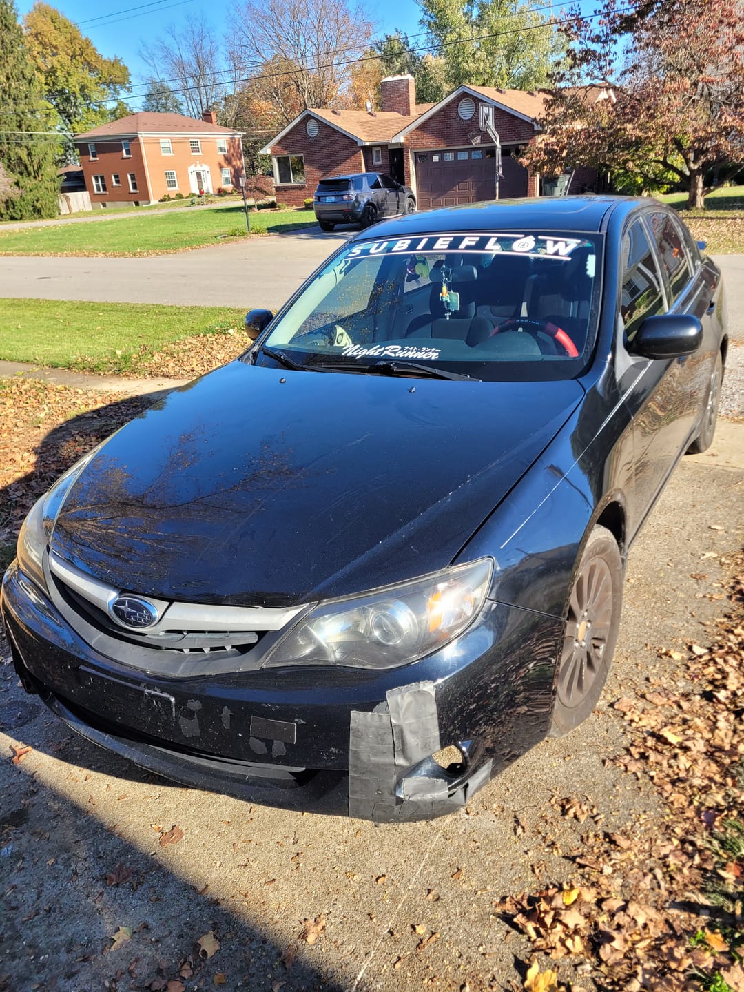 Customer photo review of SubieFlow Windshield Banners