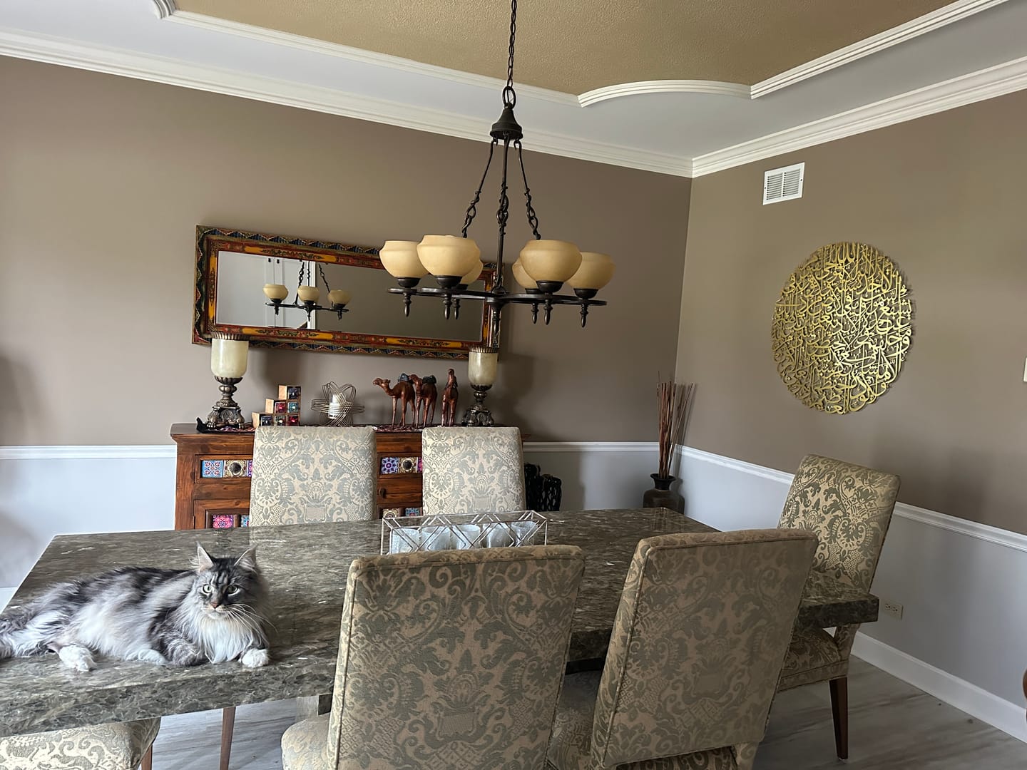 Customer photo review of Ayatul Kursi Full Circular Metal Islamic Wall Art