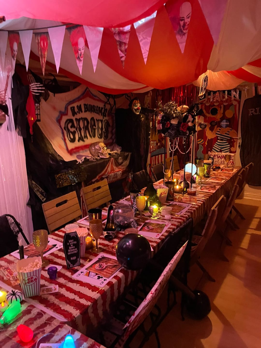 Customer photo review of Circus Murder Mystery Host Your Own Game Kit
