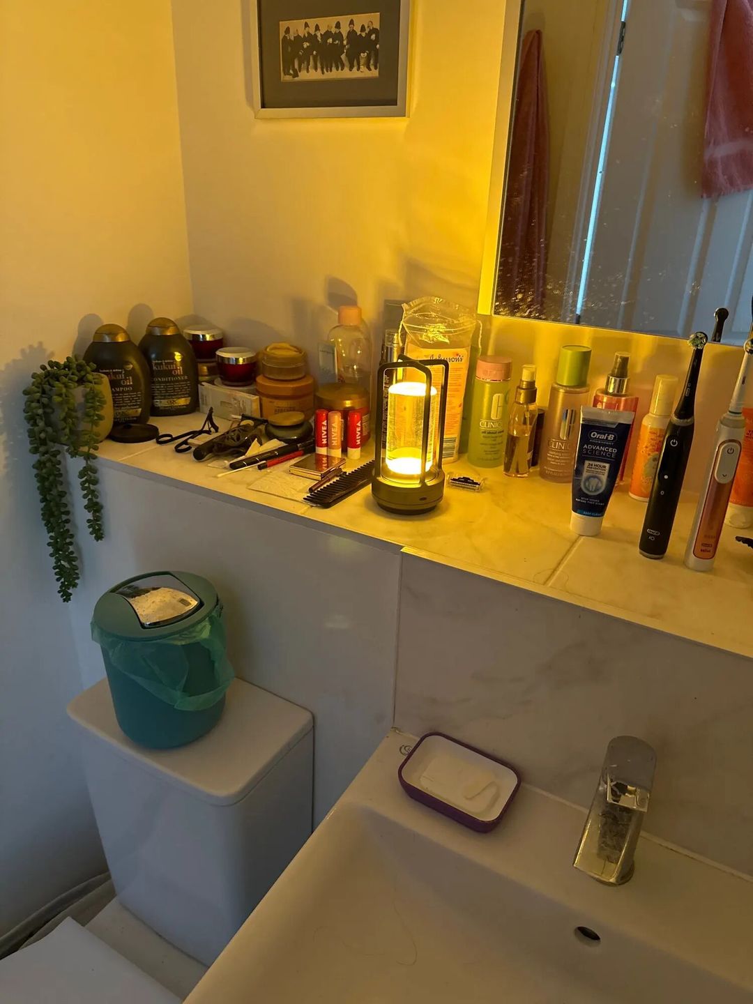 Customer photo review of Lantern Table Lamp