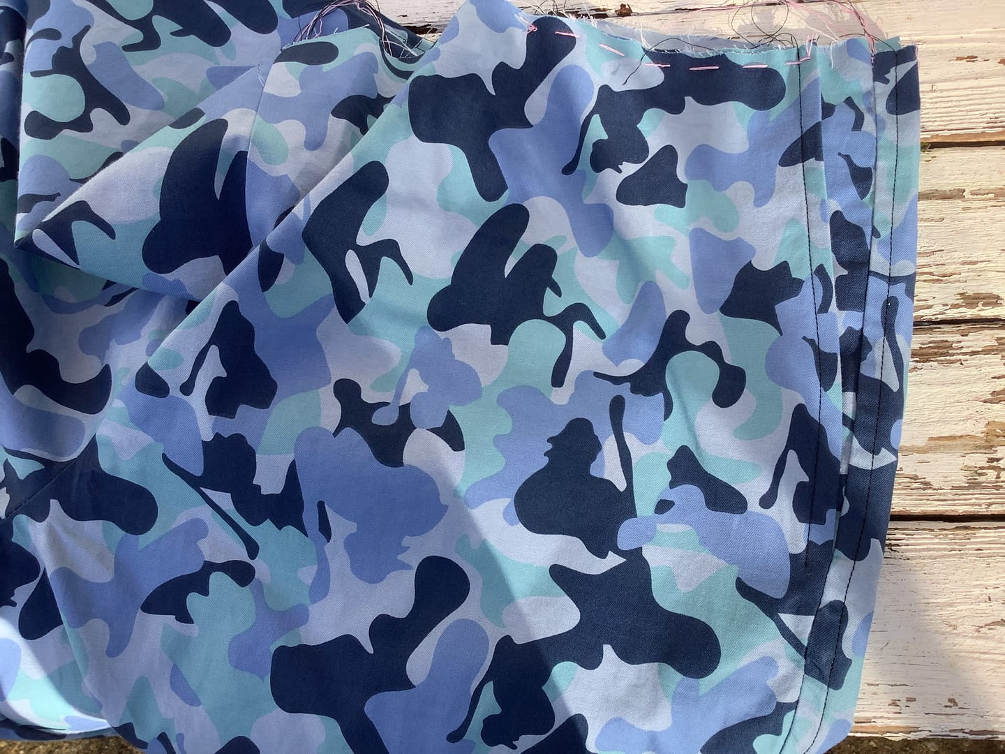 Customer photo review of Camouflage Cotton Fabric