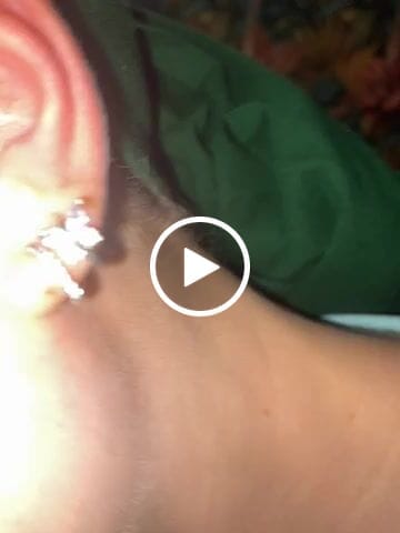 Customer video review of Pendientes Triple Aros