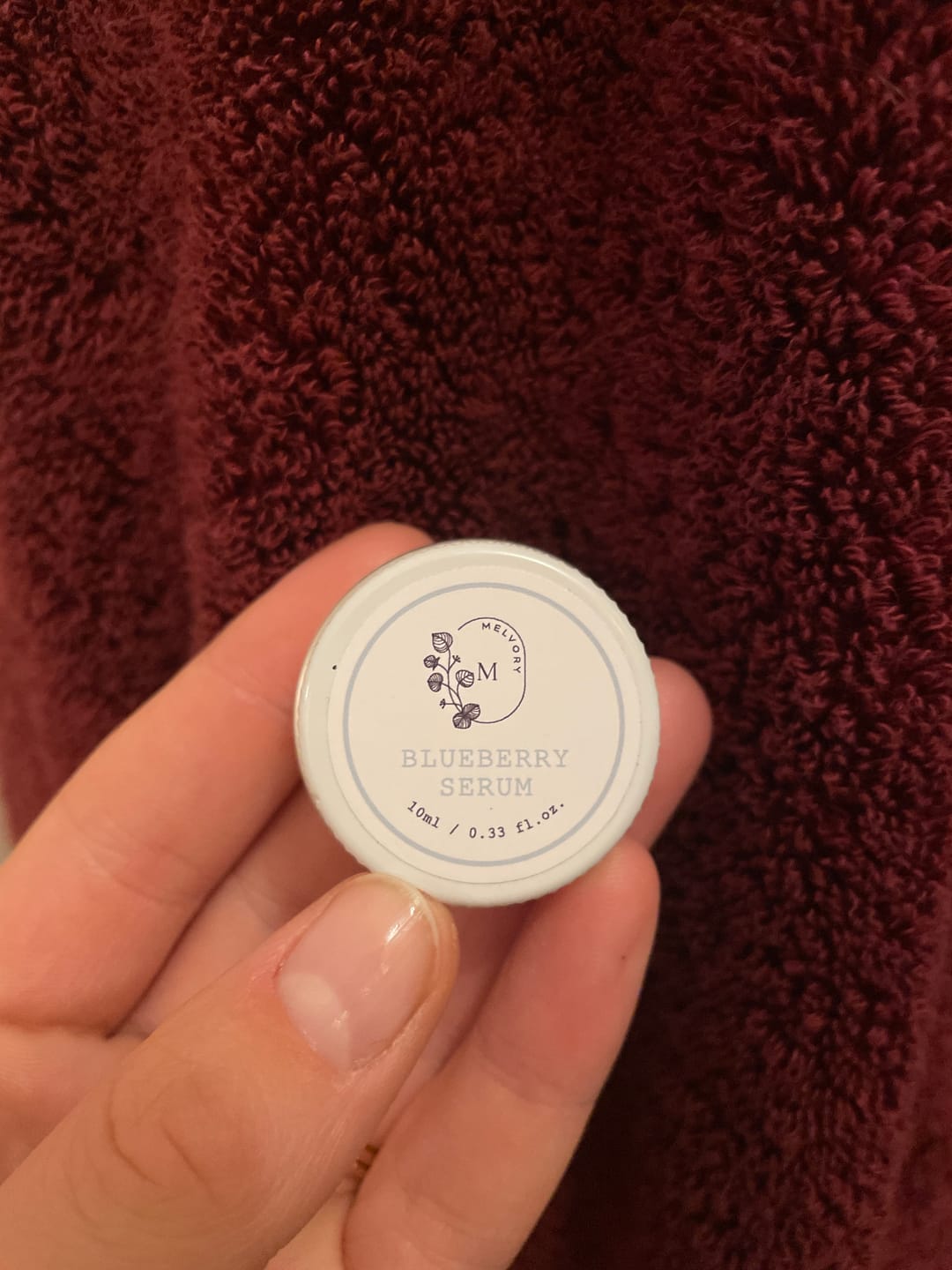 Customer photo review of Blueberry Vitamin C Serum
