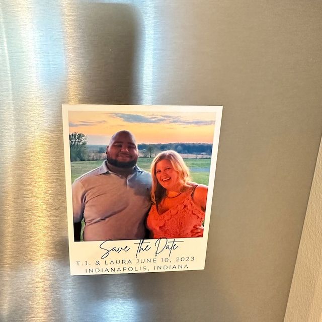 Customer photo review of Save The Date Magnets