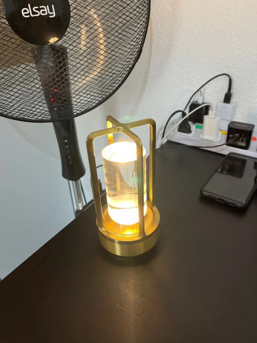 Customer photo review of Lantern Table Lamp