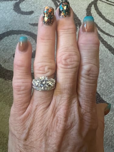 Customer photo review of 3-Stone 2.4ct CZ Ring in Sterling Silver