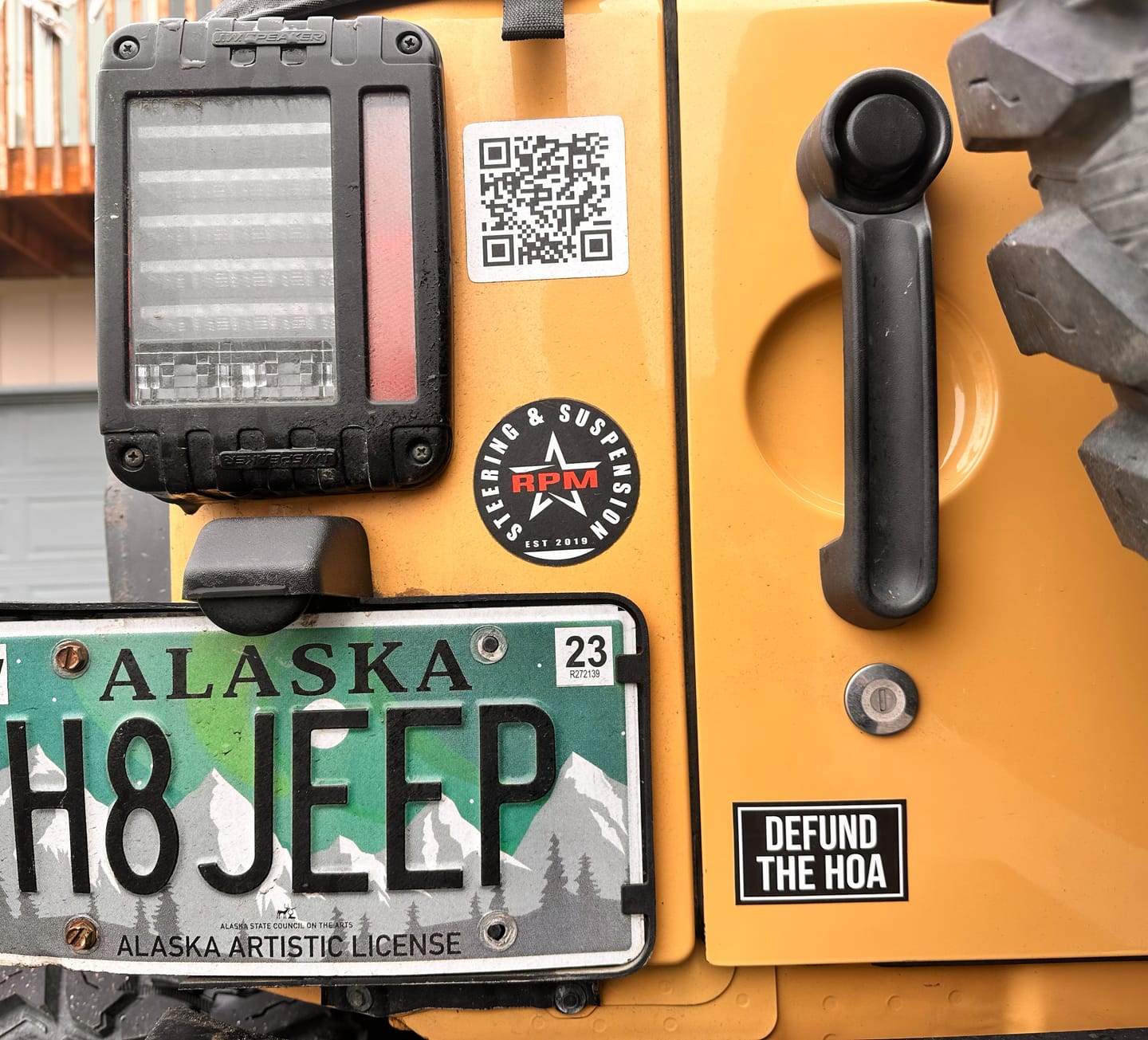 Customer photo review of Defund The HOA Sticker