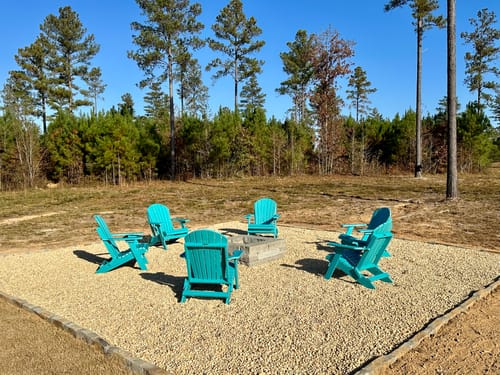 Customer photo review of QUICK SHIP - Set of 6 DuraWeather Poly® King Size Folding Adirondack Chair