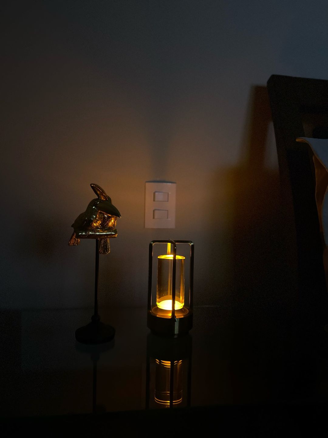 Customer photo review of Lantern Table Lamp