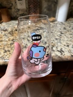 Customer photo review of BT21 MININI GLASS CUP