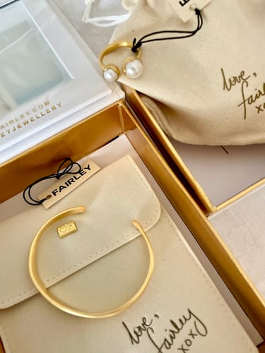 Customer photo review of BRUSHED GOLD CUFF
