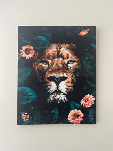 Customer photo review of Floral Lion