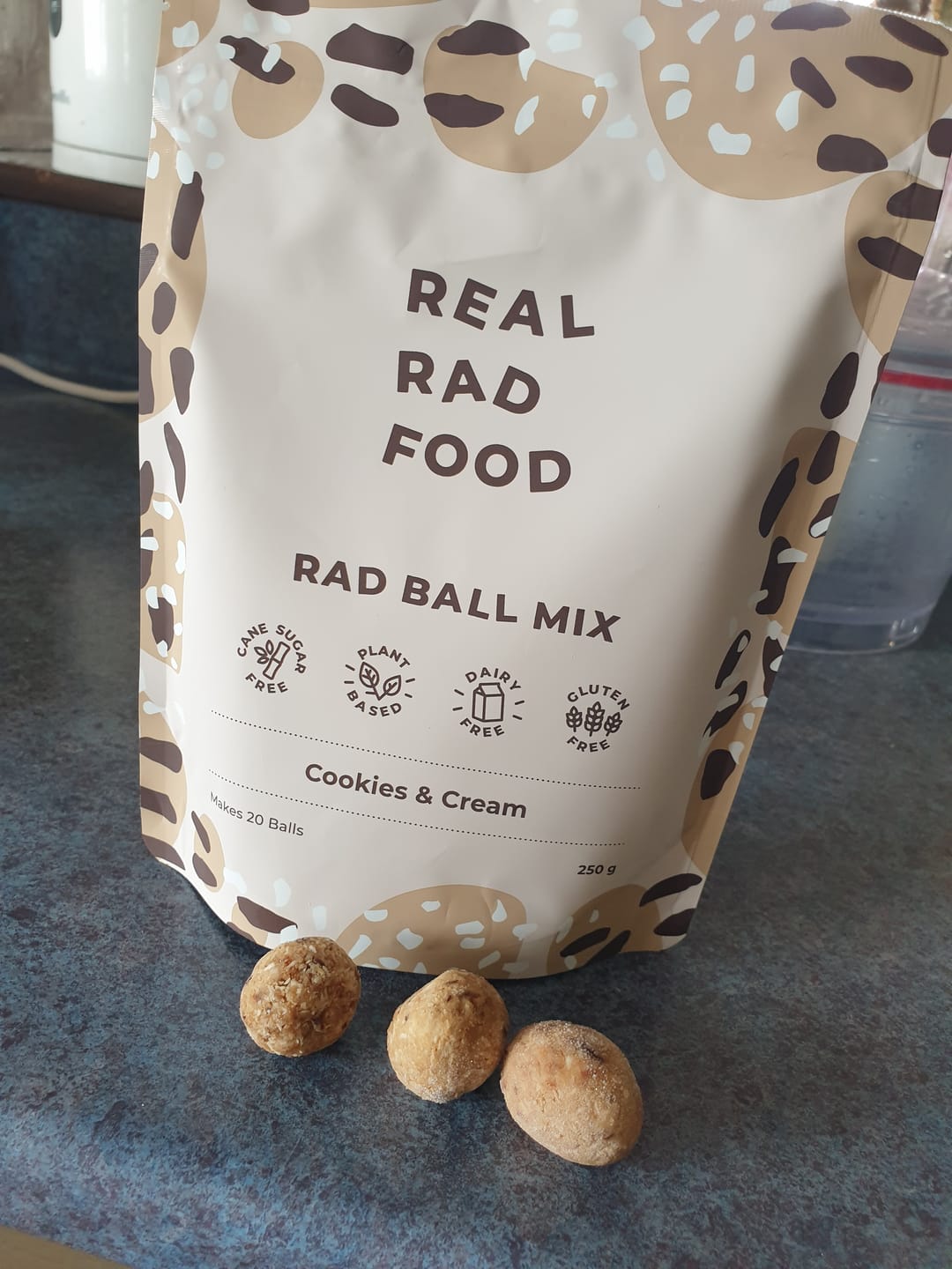 Customer photo review of Cookies & Cream Rad Ball Mix