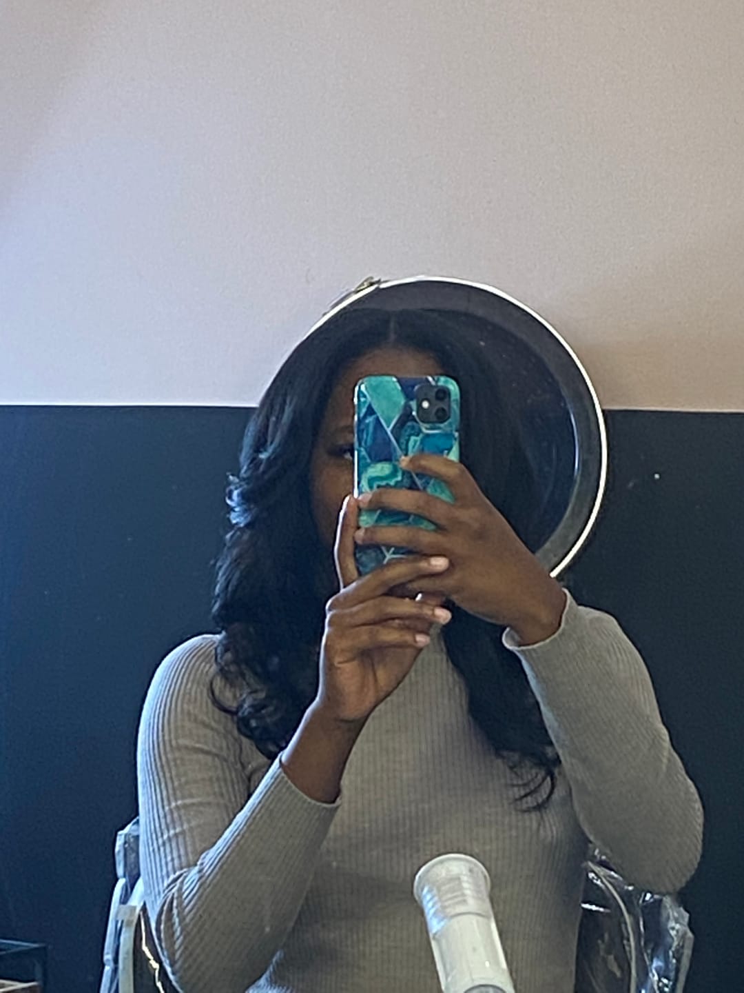 Customer photo review of Natural Color Light Yaki Tape In Hair Extension