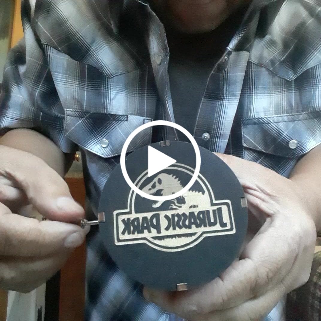 Customer video review of Cylindrical Hand Crank Music Box