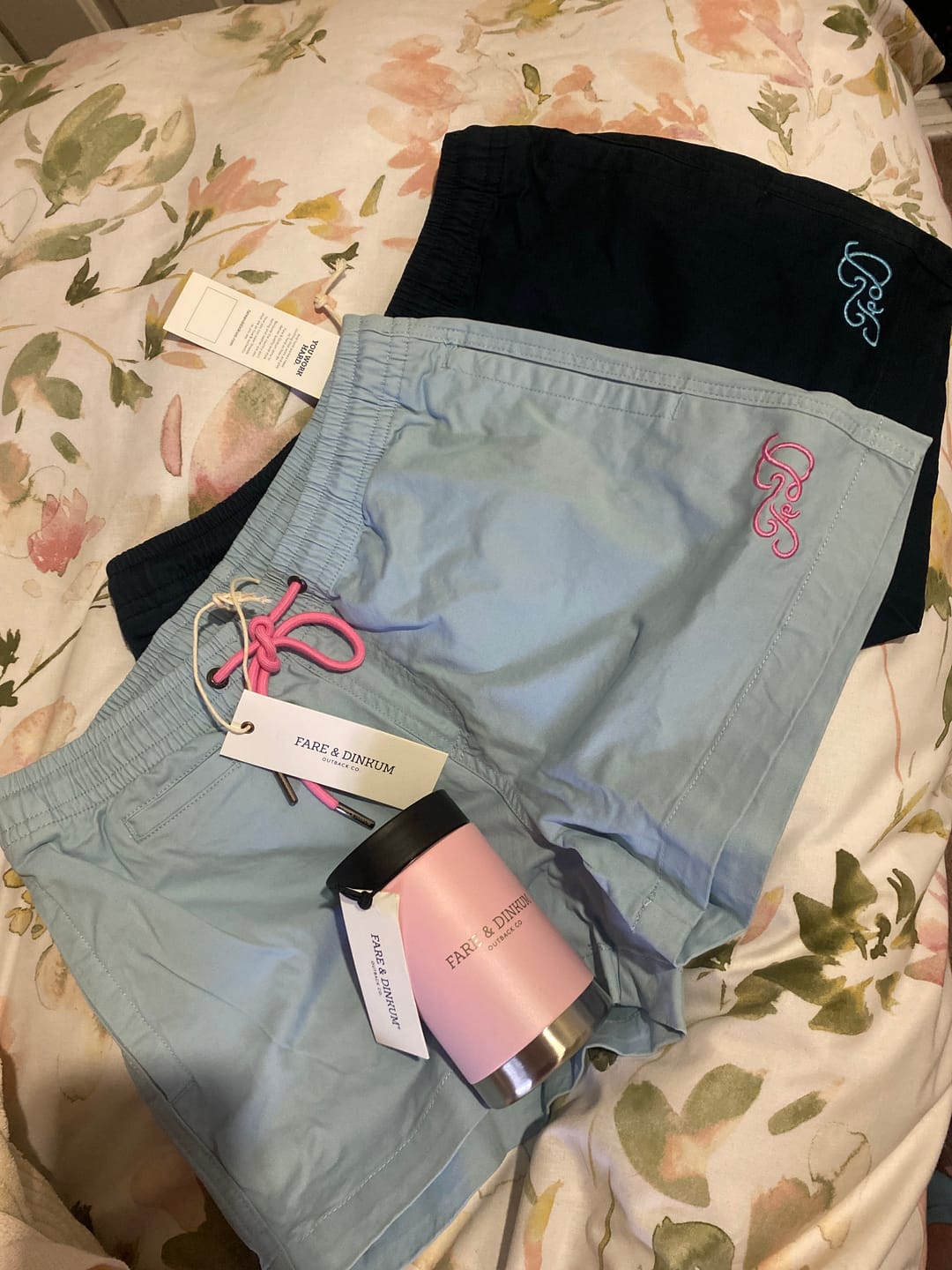 Customer photo review of Ladies Rugger Shorts Sky Blue
