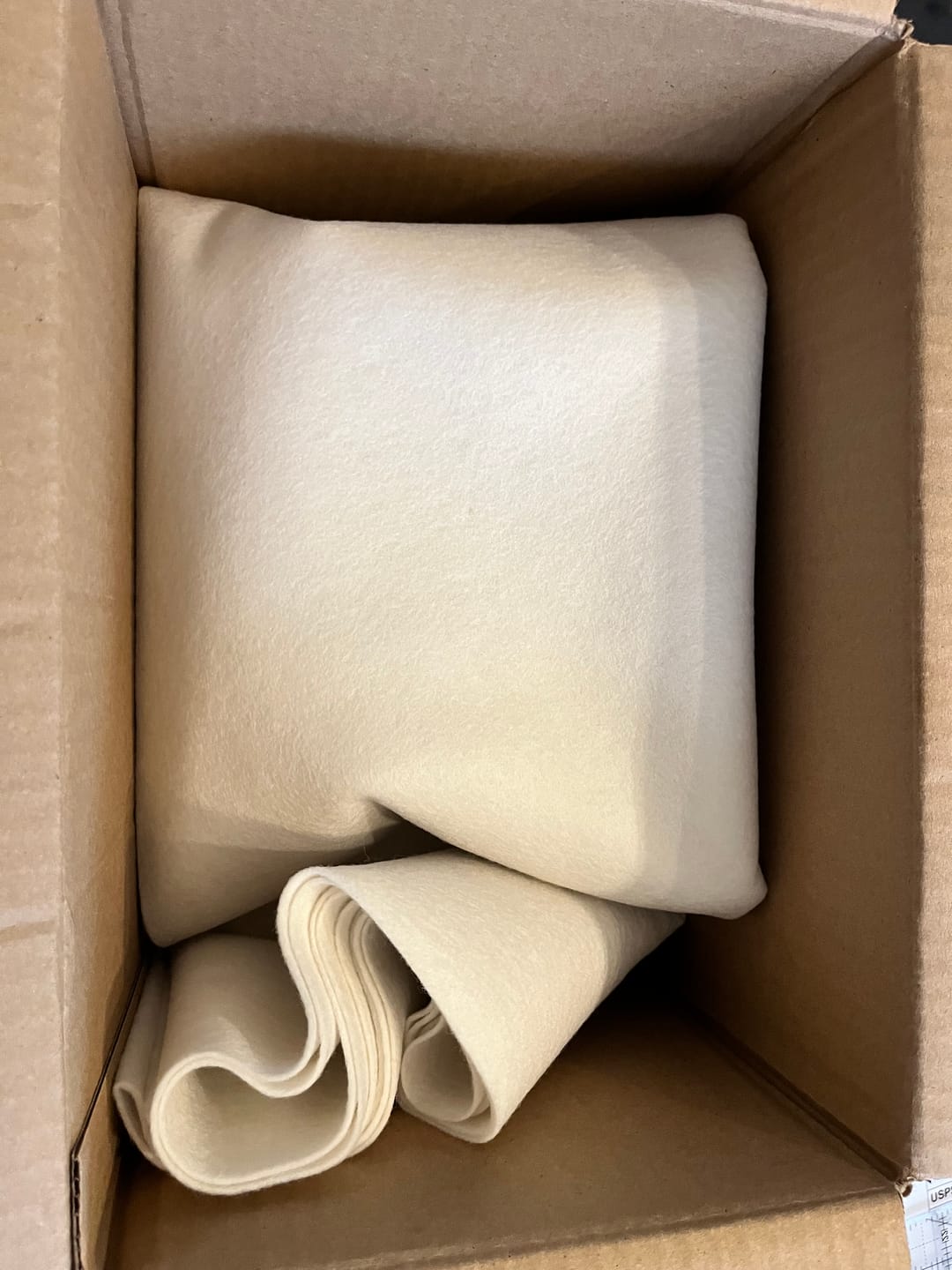 Customer photo review of 100% Wool Craft Felt By Yard