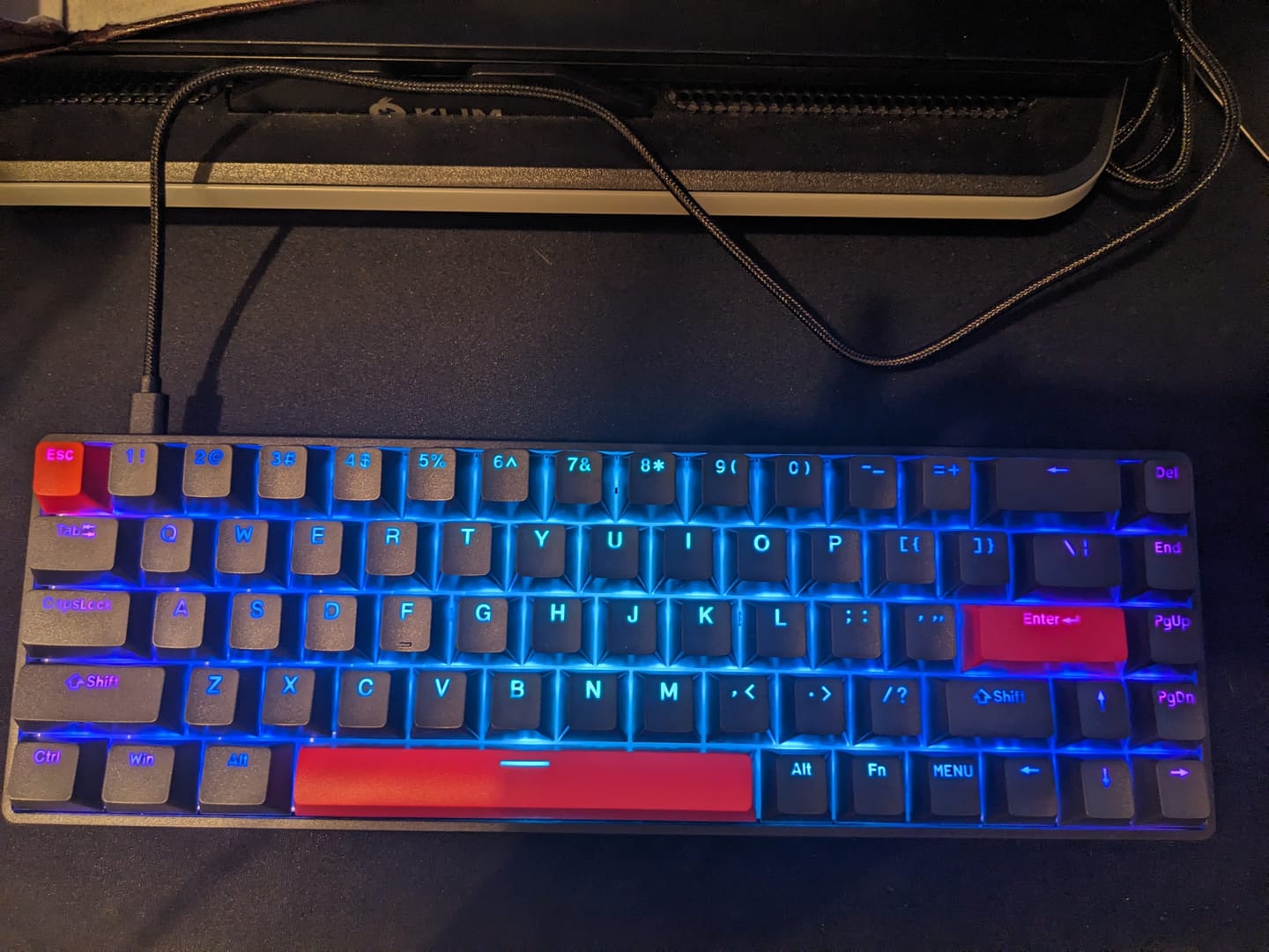 Customer photo review of DrunkDeer G65 - Wired Actuation-Distance-Adjustable Magnetic Switch Gaming Keyboard