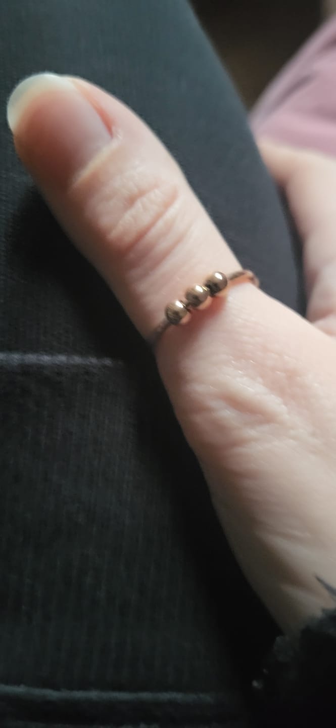 Customer photo review of Bague d'Anxiété Argent S925 - SELENE