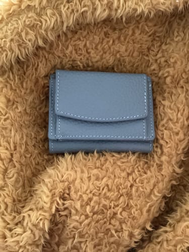 Customer photo review of Handmade RFID Soft Leather Purse