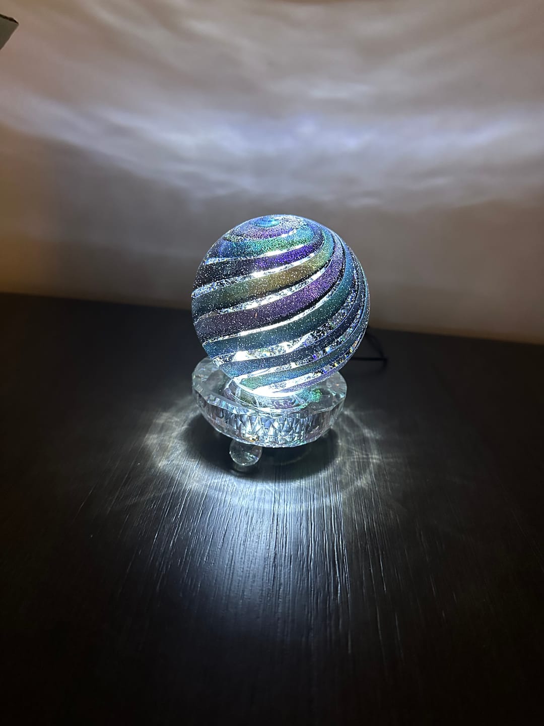 Customer photo review of Lucite Light Stand - White Light