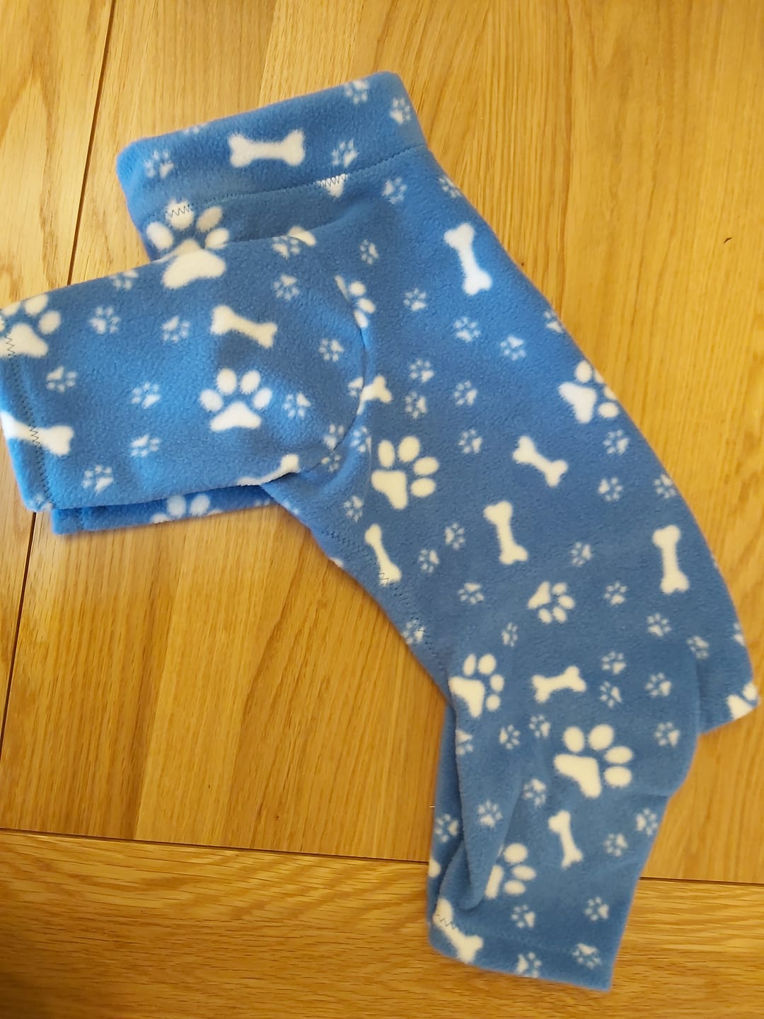 Customer photo review of Paw Print & Bones Anti Pill Polar Fleece Fabric