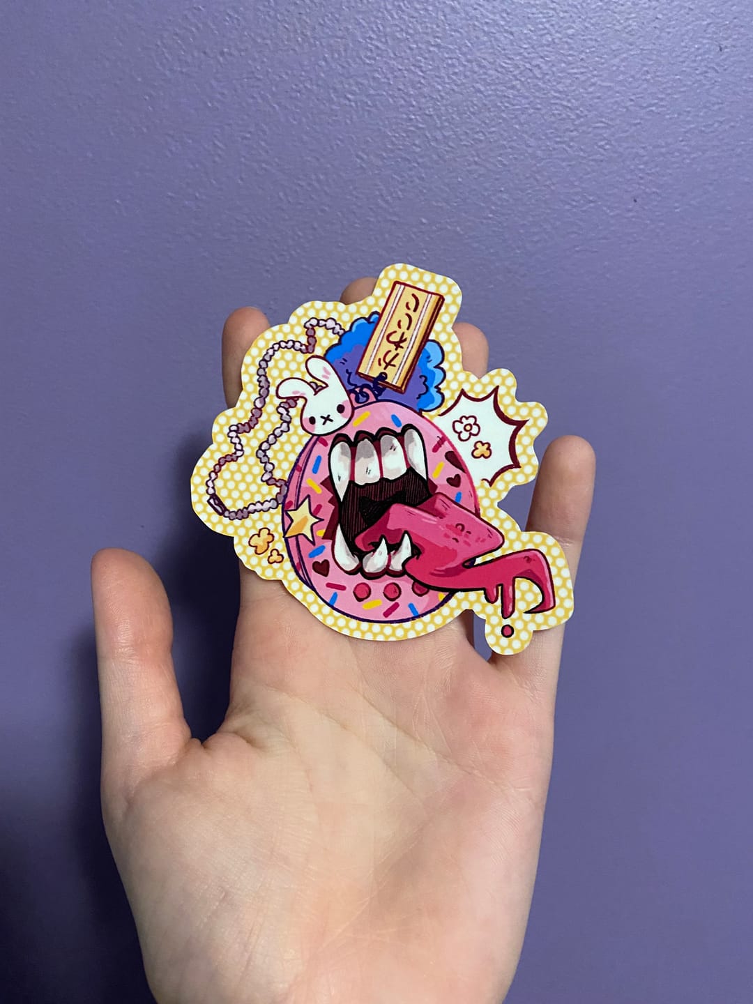 Customer photo review of Harajuku Virtual Pet Stickers!