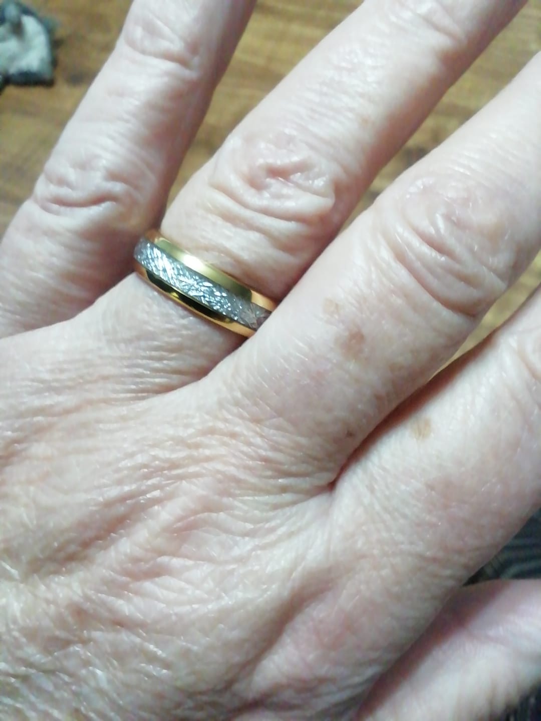 Customer photo review of The Golden Steel 6mm Wonder Ring
