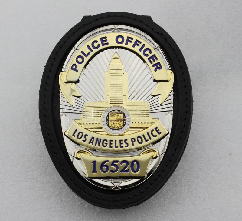 Customer photo review of LAPD Los Angeles Police Officer Badge Replica Movie Props With Number 13958 16520