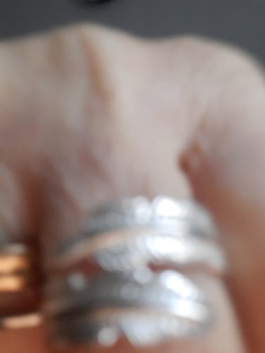 Customer photo review of Feather From An Angel Ring