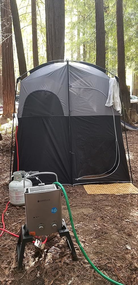 Customer photo review of Camplux 1.32 GPM Outdoor Portable Propane Gas Camping Shower with Pump Pack Kits,Gray
