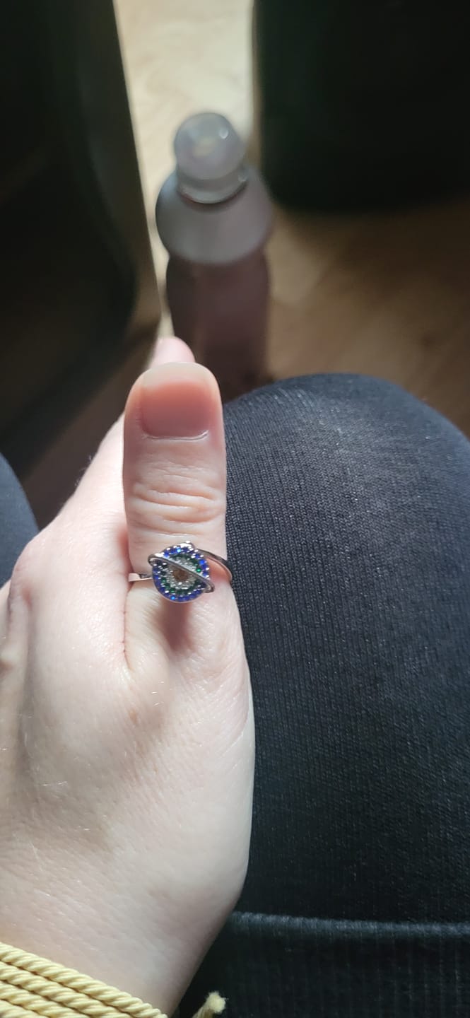 Customer photo review of Bague d'Anxiété Ajustable - GALAXIE