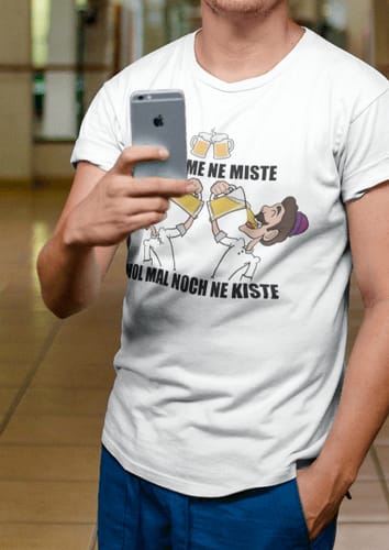 Customer photo review of HOL MAL NOCH NE KISTE - UNISEX Premium Shirt