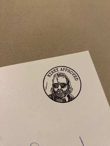 Customer photo review of Self-Inking Face Stamp