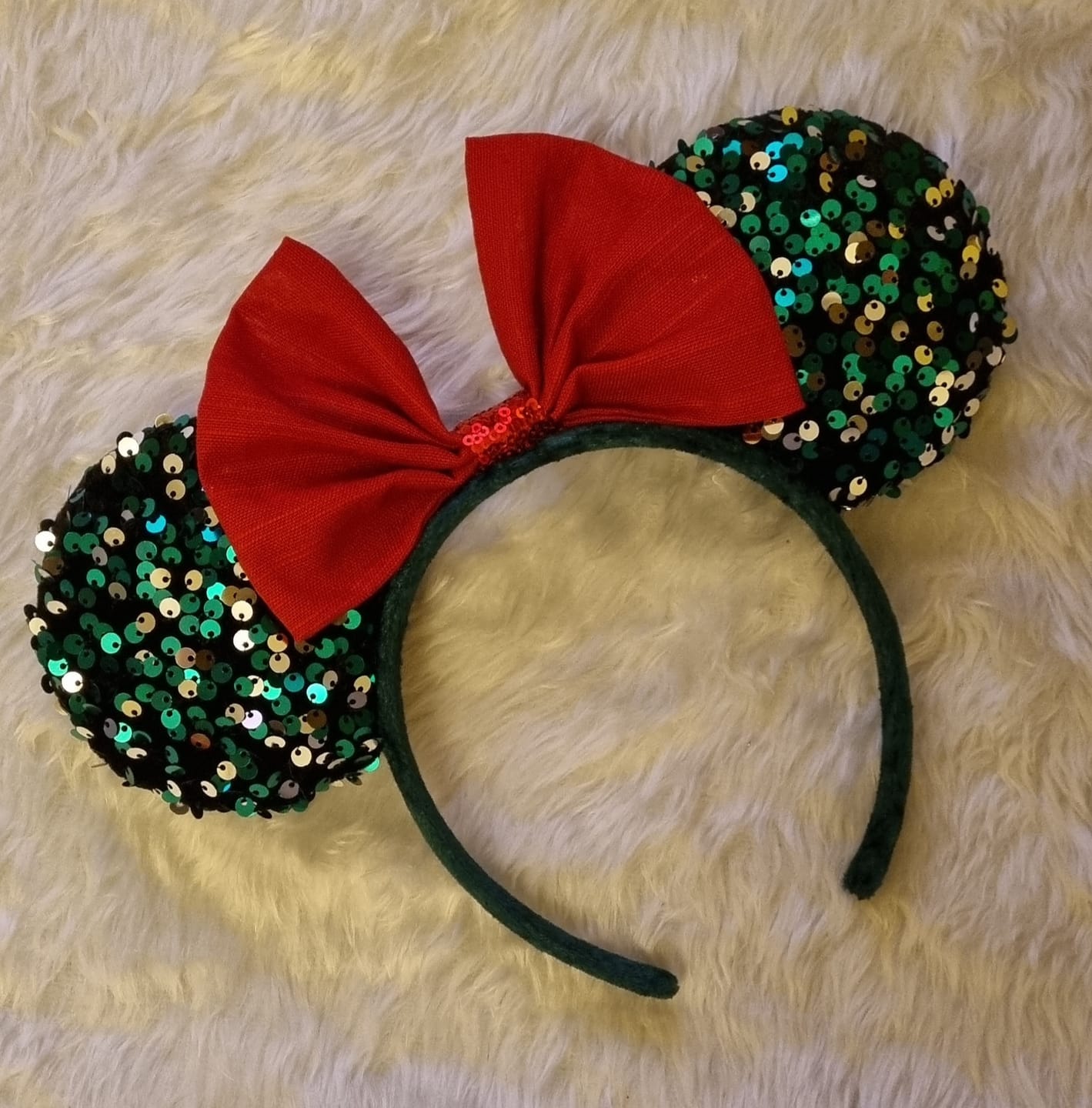 Customer photo review of Heavy Sequin Velvet Fabric