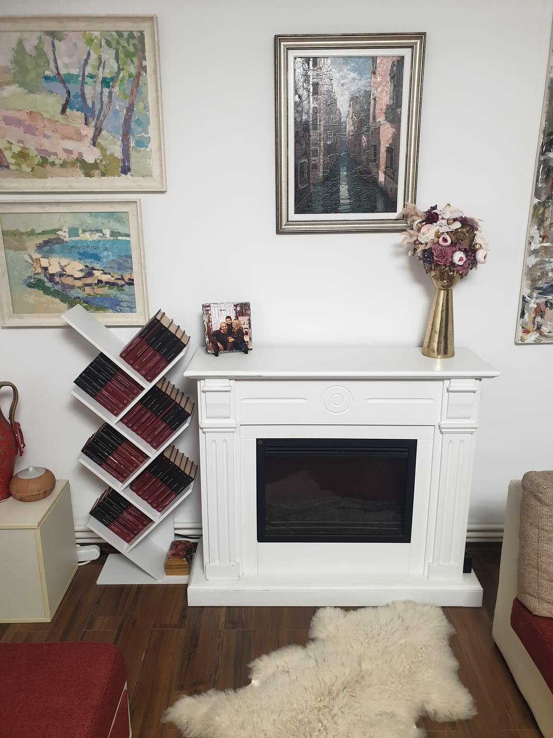 Customer photo review of Biblioteca BAKI NEW TYP 2, alb, DTD laminat, 40x20x115 cm