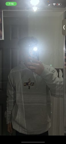 Customer photo review of Heart Ablaze Embroidered Hoodie