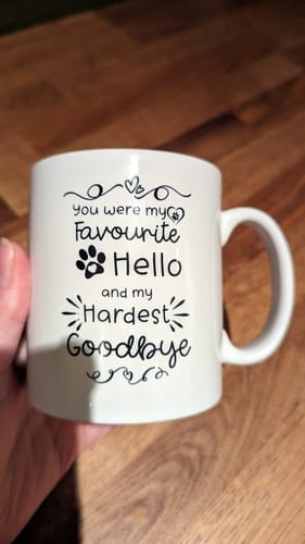 Customer photo review of Girl & Dogs - Life is better with a dog Personalised Mug