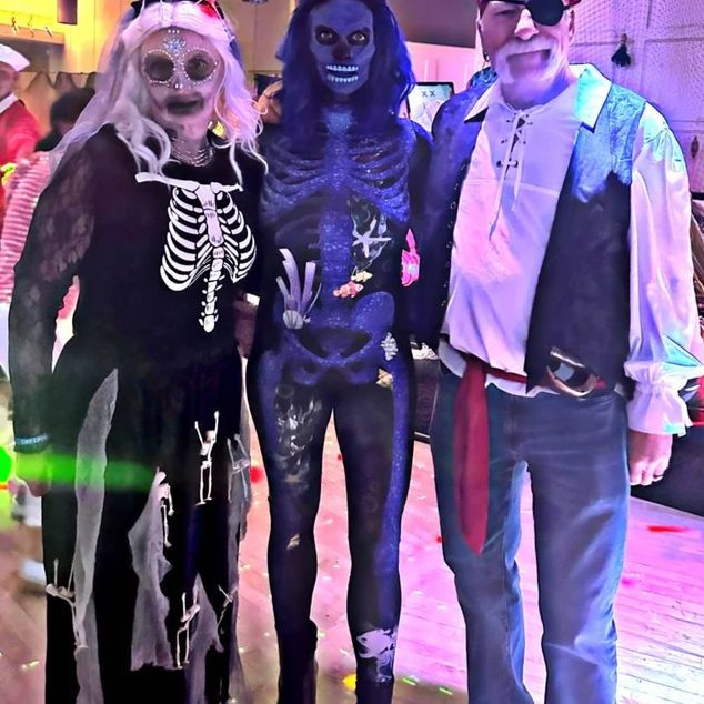 Customer photo review of Blue Coral Skeleton Costume