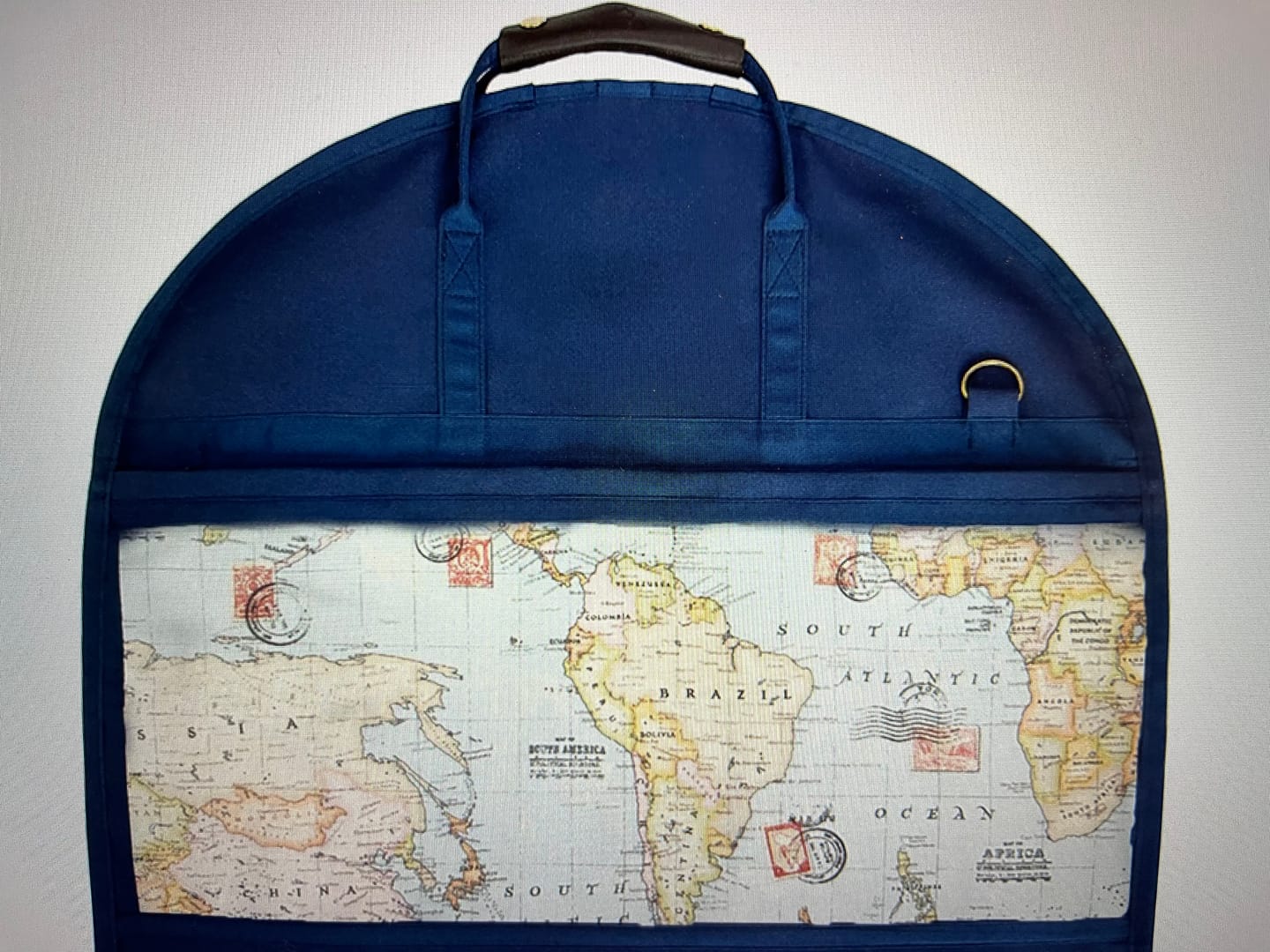 Customer photo review of Kleidersack WELTKARTE