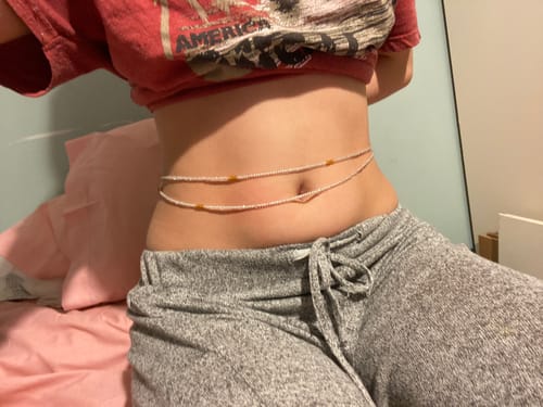 Customer photo review of Treasure African Waist beads- Select 5 for 50% Off at checkout 🔥