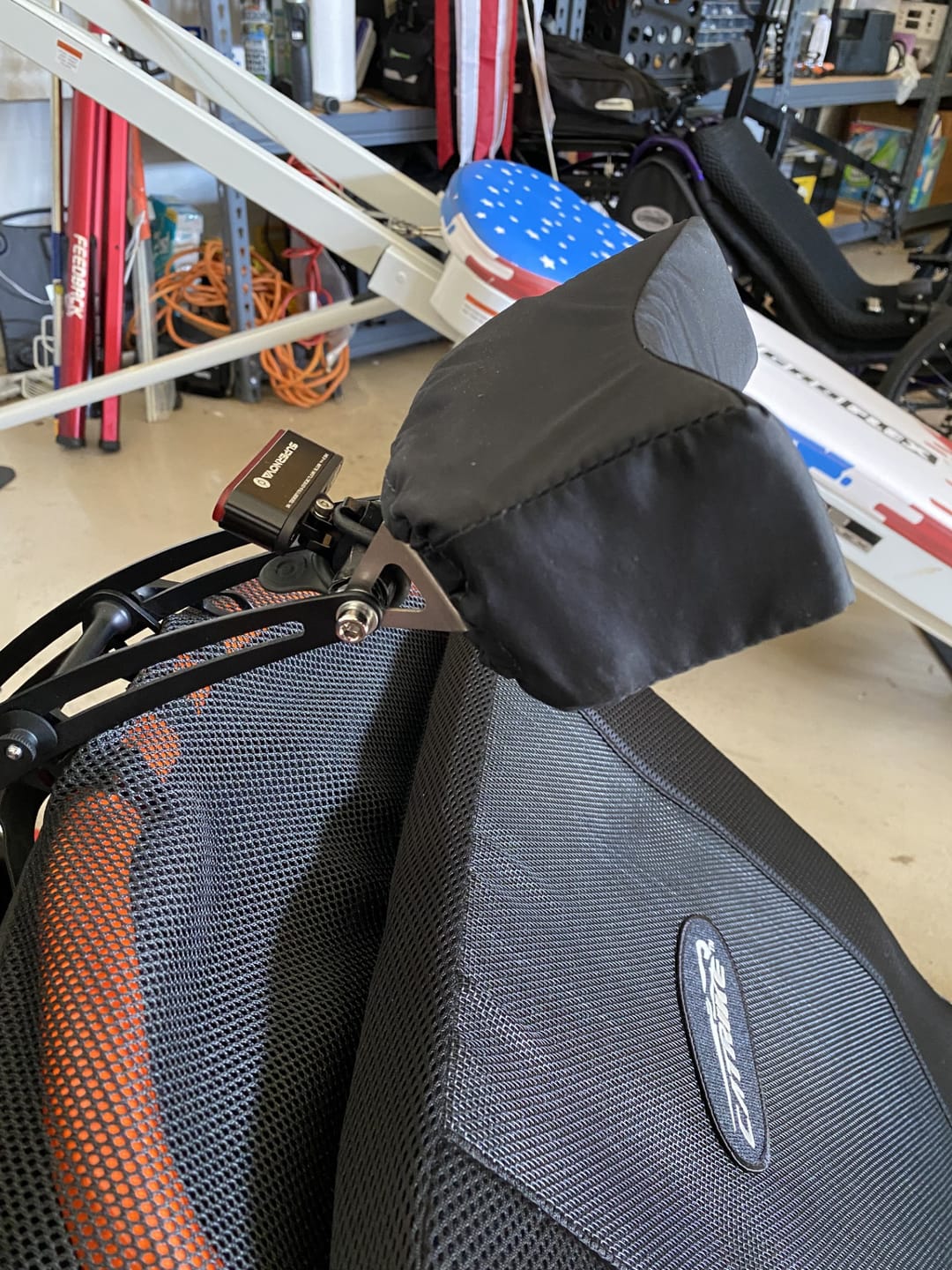 Customer photo review of Catrike Neckrest Conversion Kit