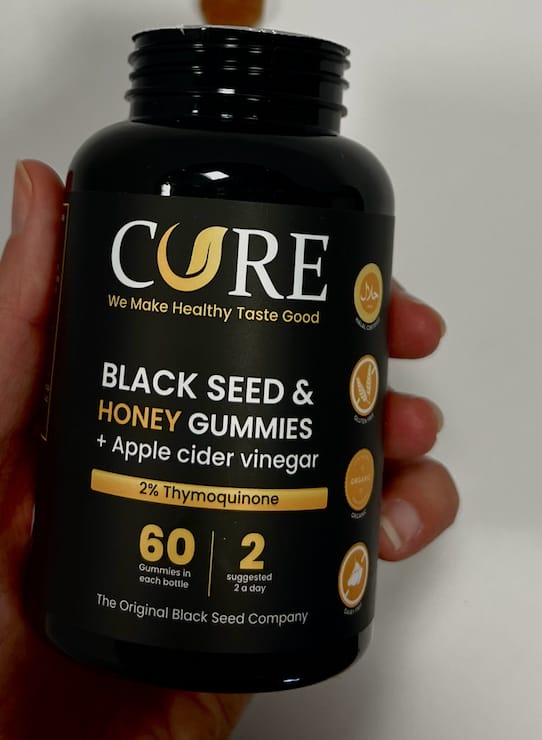 Customer photo review of Organic Black Seed Oil Gummies