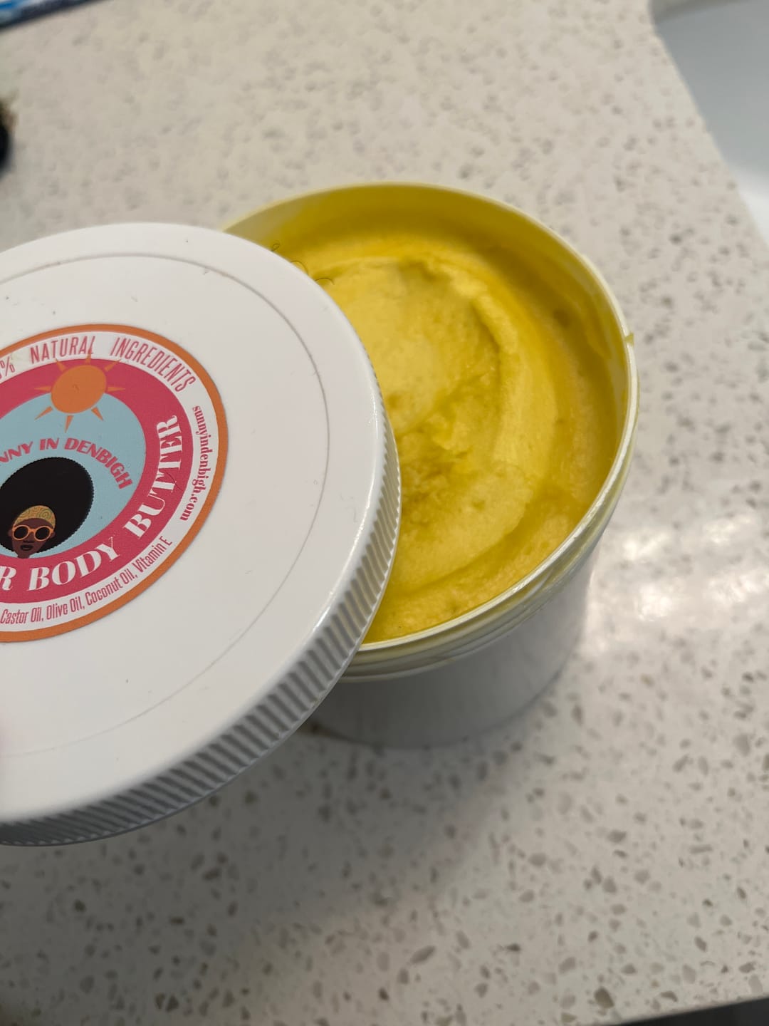 Customer photo review of Cocoa Butter Body Butter