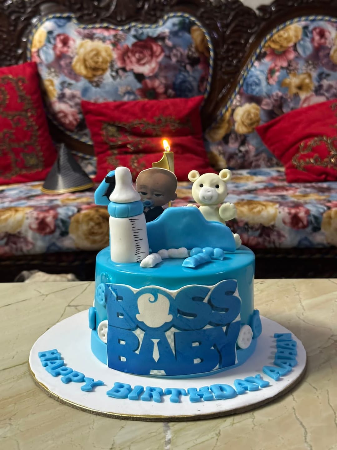Customer photo review of Boss baby Toy Design Cake