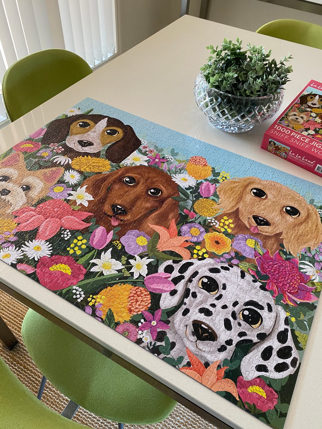 Customer photo review of Puzzle 1000 Sniff Sniff Woof Woof