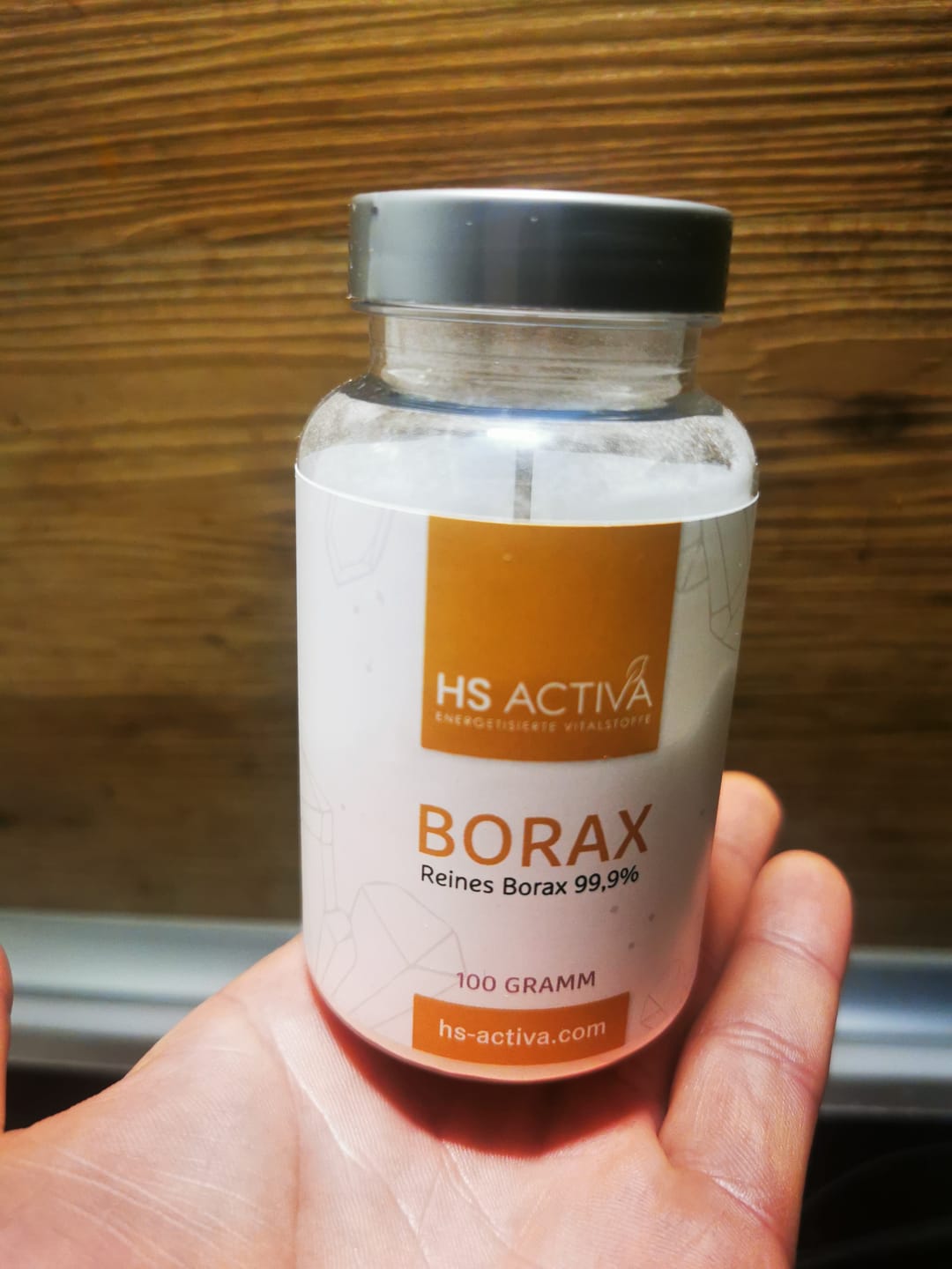 Customer photo review of Borax I Pharmazeutische Reinheit 99,9% I 100 Gramm