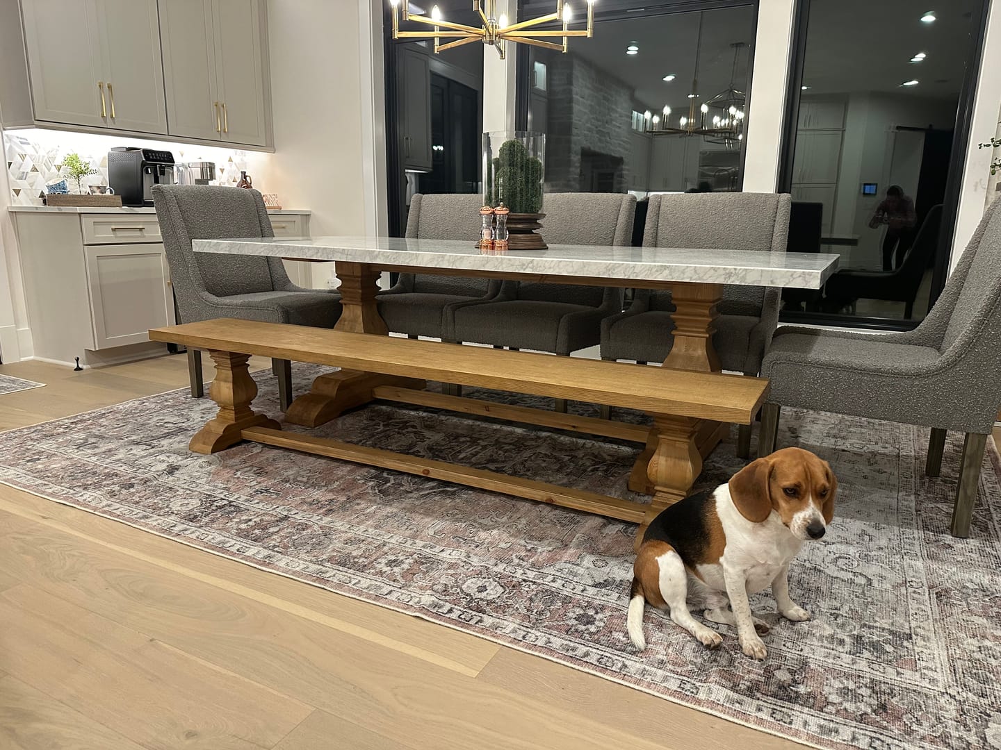 Customer photo review of Distressed Vintage Cezanne Blush Area Rug